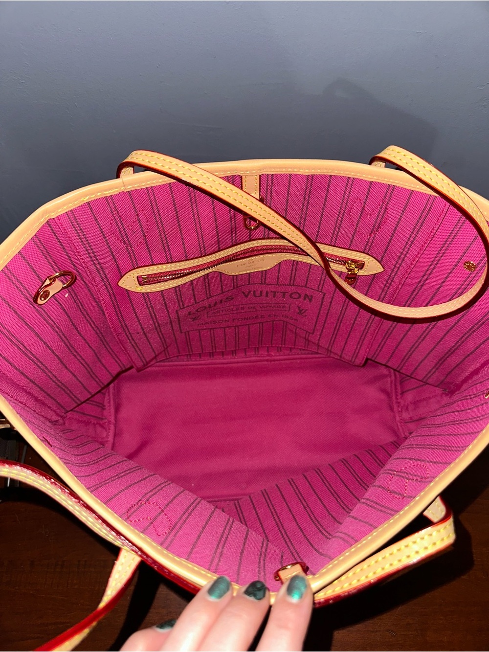 Pink floral tote bag - Picture 7 of 9
